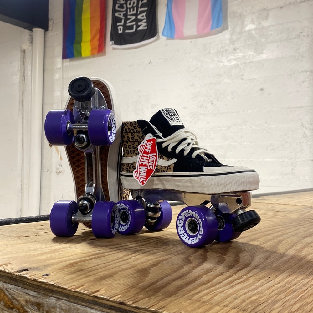 Custom Vans Roller Skates Mens 8.5/Women’s 10
